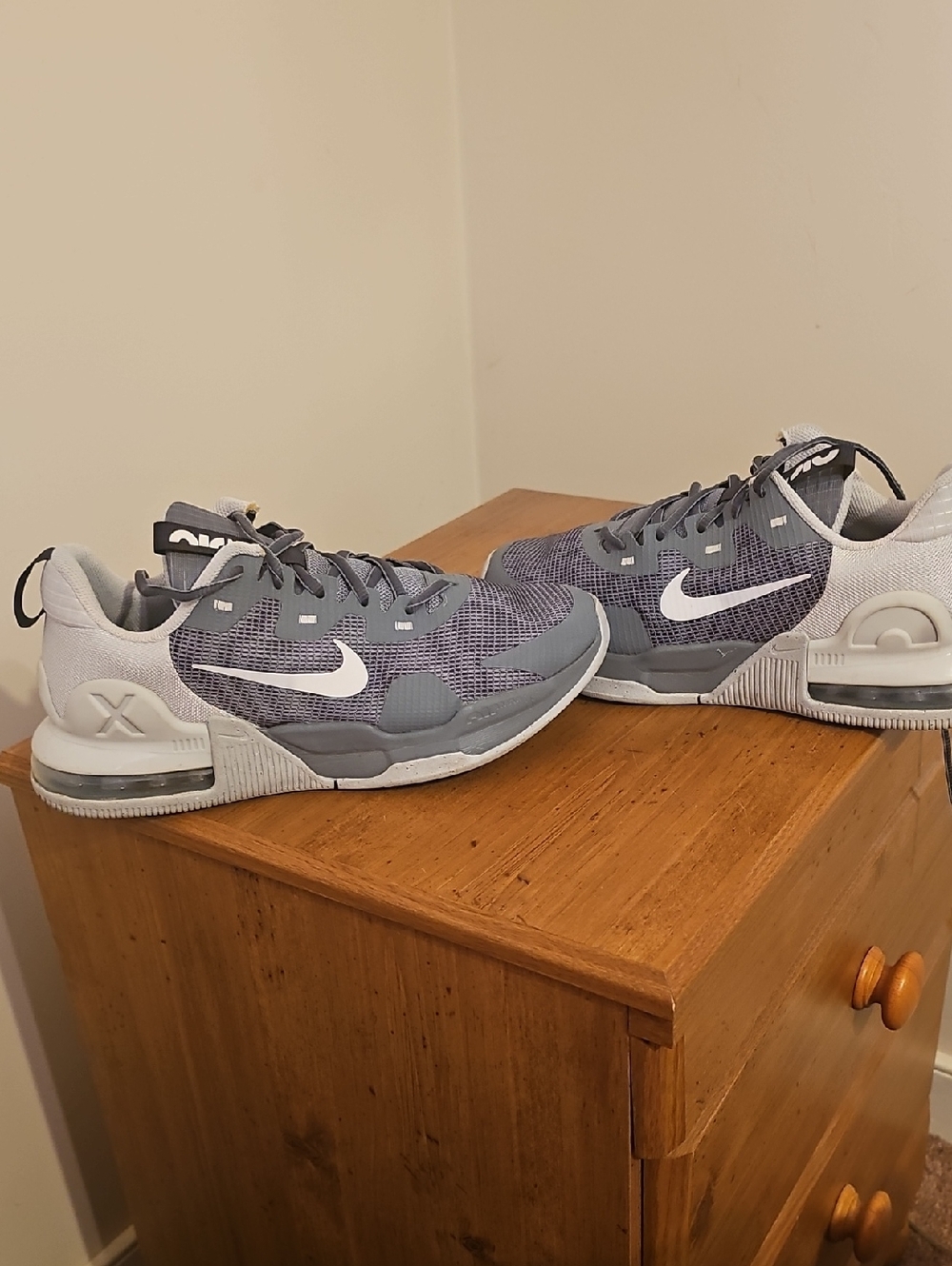 Nike Gray and White Athletic Sneakers